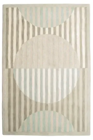 RG 7878 - Rug - Extra Large Ivory & Grey Retro Design 
