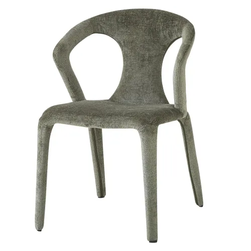 DC 0095 - Dining Chair - Luxury Soft Fern Green Fabric Upholstered