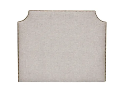 BH 6998 - Queen Bedhead - Serena Scalloped Natural with Studded Edges