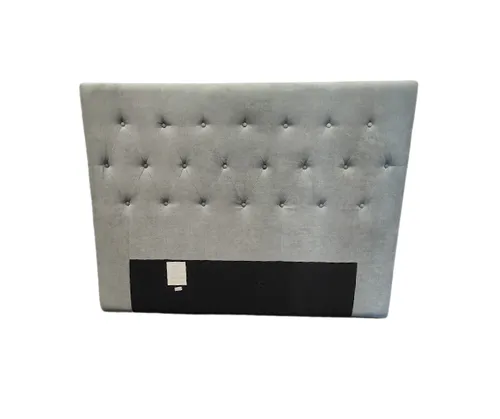 BH 7276 - Queen Bedhead - Mint Plush Fabric with Tufted Buttons