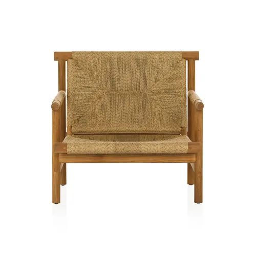OD OC 0010 - Outdoor - Occasional Chair - Woven Synthetic Wicker on Teak Frame