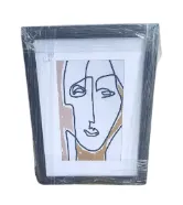 AW 9006 - Small Framed Cartoon Face Artwork