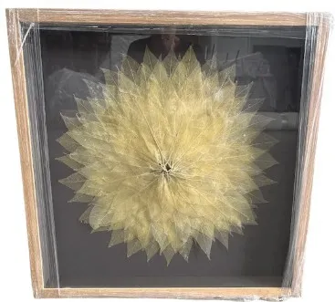 AW 8140 - Artwork - Medium - Boxed frame Layered Leaves 