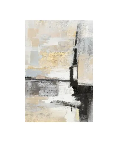 AW 0262 - Artwork - Exrta Large - Light Abstract Pastels with Black & Gold 