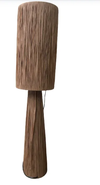 FL 0006 - Floor Lamp - Sculptural Hand-Woven Natural