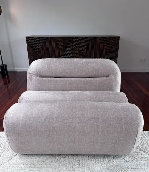 SF 0023B - Latte Chenille Short End Modular Piece