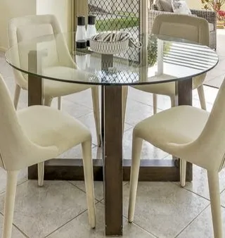 DT 9449 - Table Bases - Timber Veneer 4 Leg Frame