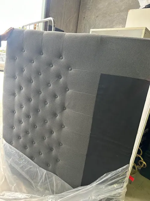 BH 0111 - Bedhead Queen - Grey Button Panelled