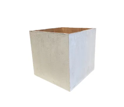 ACC 60010 - Sand Textured White Square Plant Pot