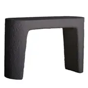 CN 0001 - Console -  Black Concrete Textured Bench