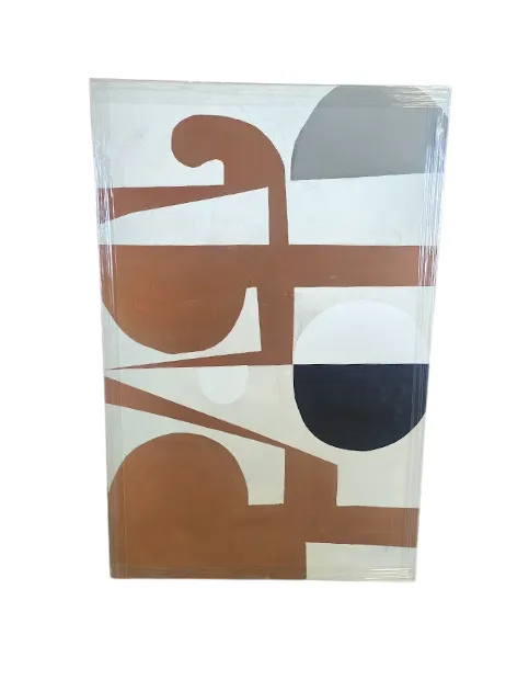 AW 0422 - JG Abstract Canvas in Tan, Cream & Grey - Oversized/Specialty Artwork