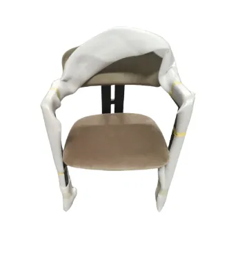 DC 0049 - Dining Chair - Curved Black Frame with Olive Velvet Seat Upholstery