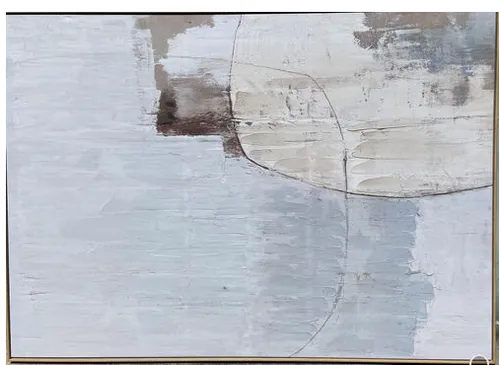 AW 9208 - Artwork - Extra Large - Abstract Neutral Tones - Framed Canvas