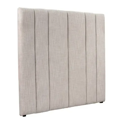 BH 0062 - Queen Bedhead - Soho Panelled Off White Linen 