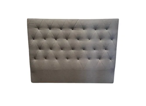 BH 9070 - Queen Bedhead - Vernon Grey Buttoned Fabric