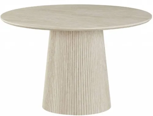 DT 0042 - Dining Table - Elodie Round in Light/Natural Tone