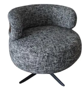OC 0012 - Occasional Chair - Stylish Grey Swivel
