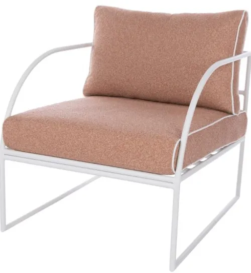 OD AC 0003 - Outdoor Arm Chair - Amalfi Reeve in Pink & White
