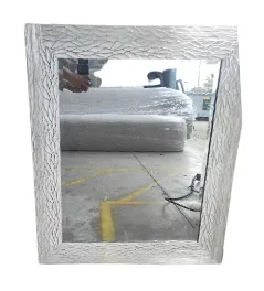 MIR 1962 - Bone Scale Framed Medium Rectangular Mirror