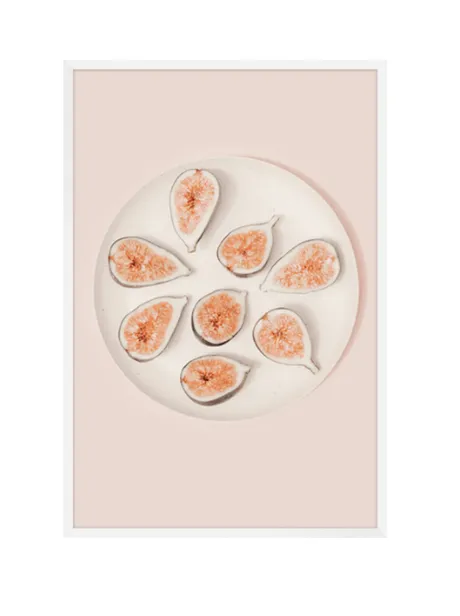 AW 0460B - Artwork - Medium - Fig Segments Photo Print in White Frame