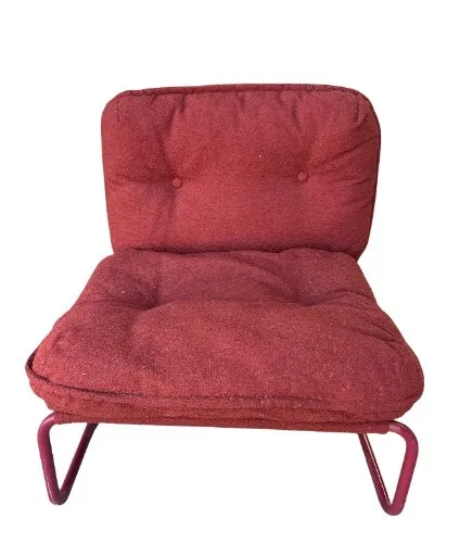 OC 0016 - Occasional Chair - Modern Red Accent Chair with Cushioned Seat