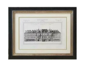 AW 7193 - Architectural Drawing In Medium Framed Artwork