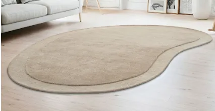 RG 0060 - Rug - Large - Latte Coloured Soft Sculpted 