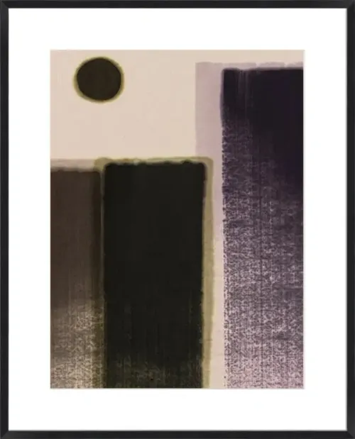 AW 0509A - Artwork - Large - City Skyline Shadows in Black Frame