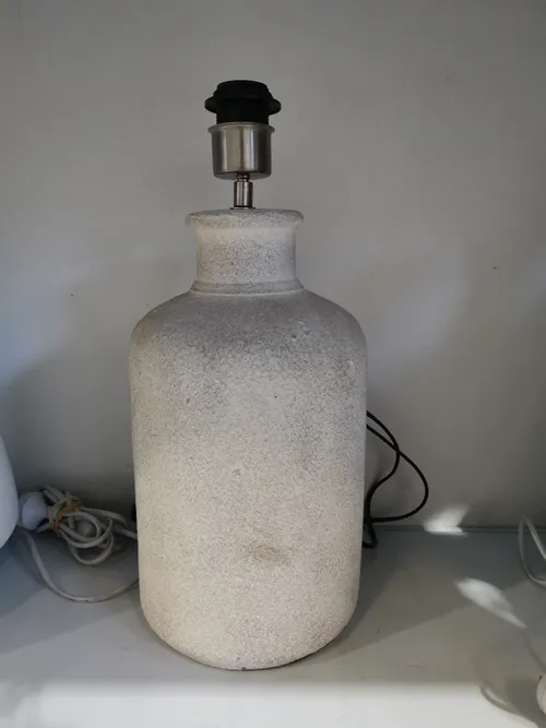 LP 5028 - Table Lamp - Stone Look Ceramic with Grey Fleck