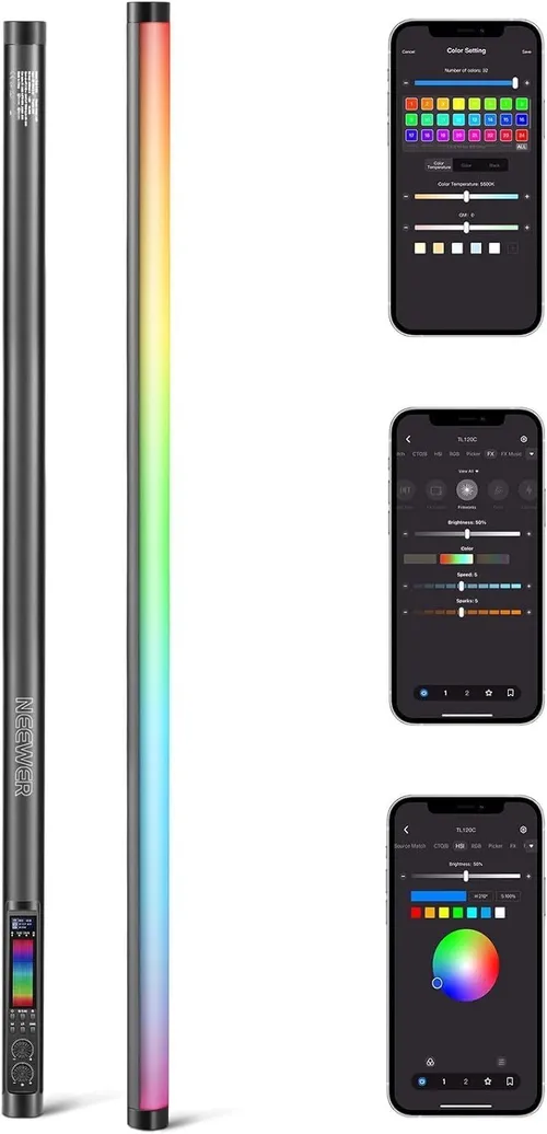 TUBOS RGB PAVOTUBE T8 - 7X RGB 120cm (sin tripode)