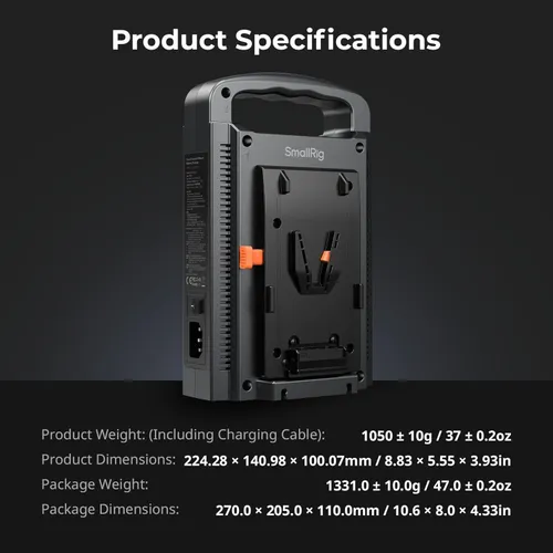 Dual Channel V Mount Battery Charger