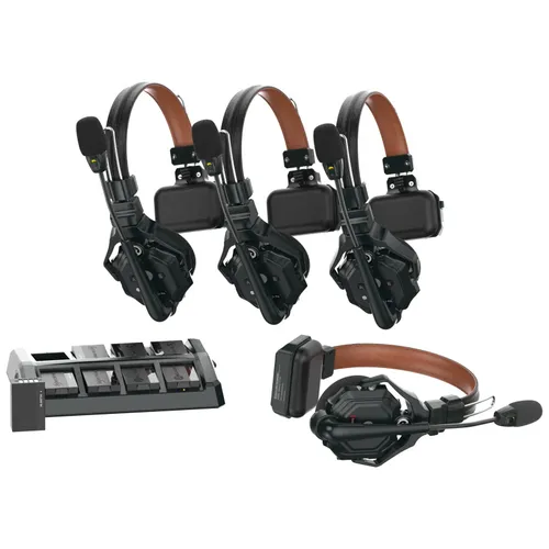 Hollyland Solidcom SE Full Duplex 4-Users ENC Noise Cancellation Wireless Intercom Headset System 
