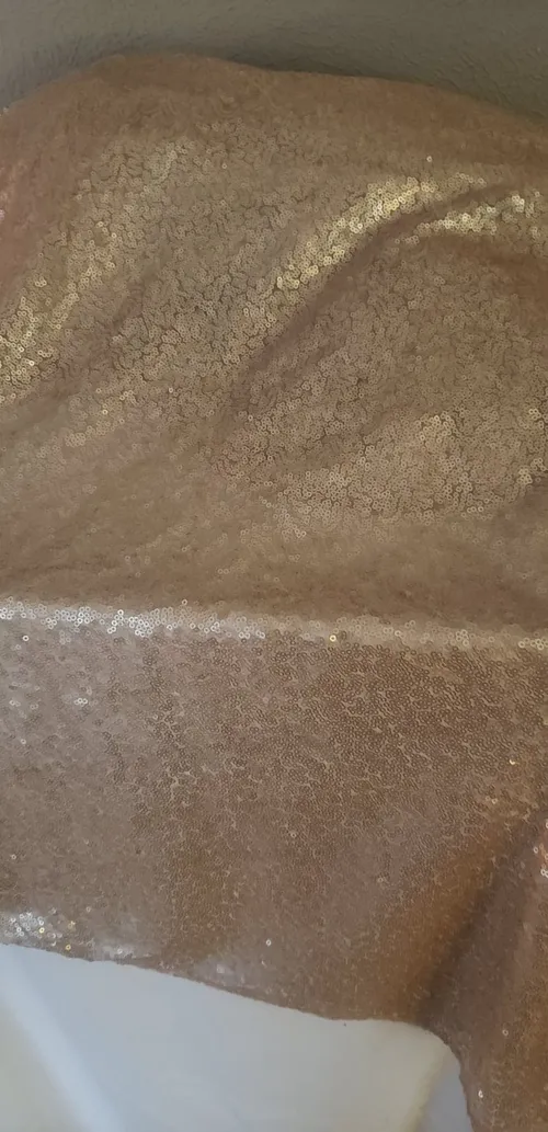 Gold Sequin Tablecloth ROund