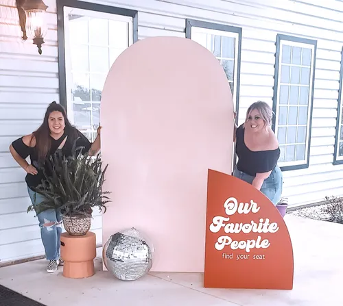 Sunny and Cher Backdrop