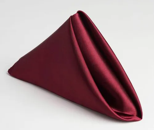 Wine Satin Napkins
