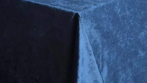 Navy Velvet Tablecloth