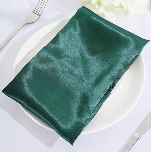 Green Satin Napkin