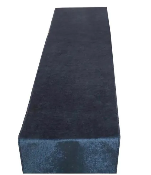 Navy Velvet Table Runner