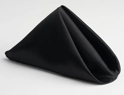 Black Satin Napkin
