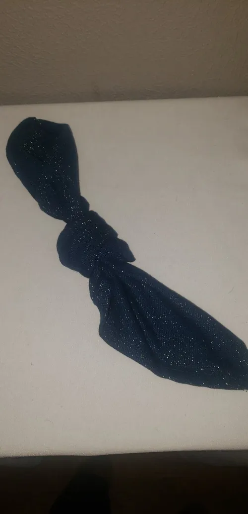 Navy Napkin with Gold Glitters