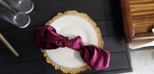 Burgundy Velvet Napkin