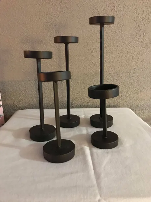 Iron Set Candlesticks
