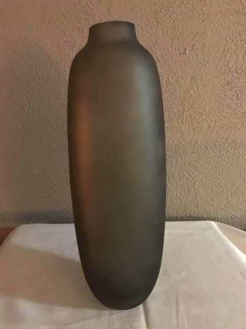 Tall Slender Grey Vase