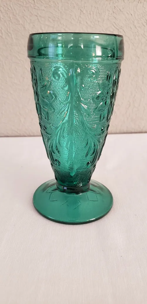 Teal Iridescent Goblets