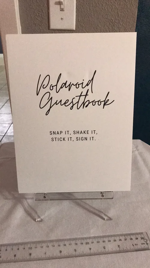 Polaroid Guestbook Sign