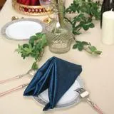 Navy Velvet Napkin