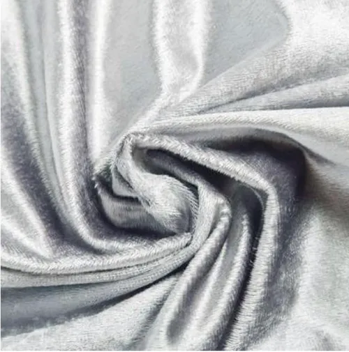 Silver Velvet Tablecloth