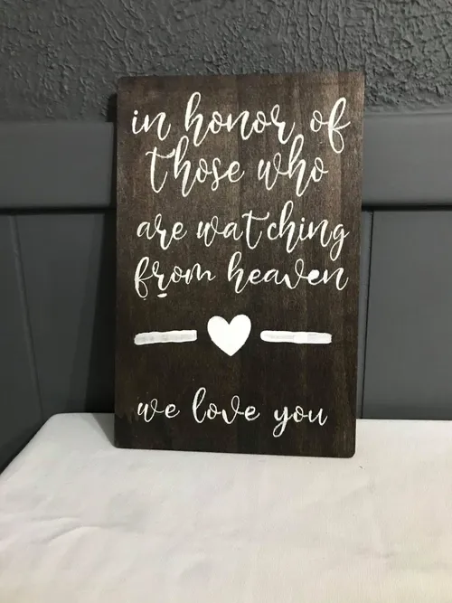 Heaven Table Sign
