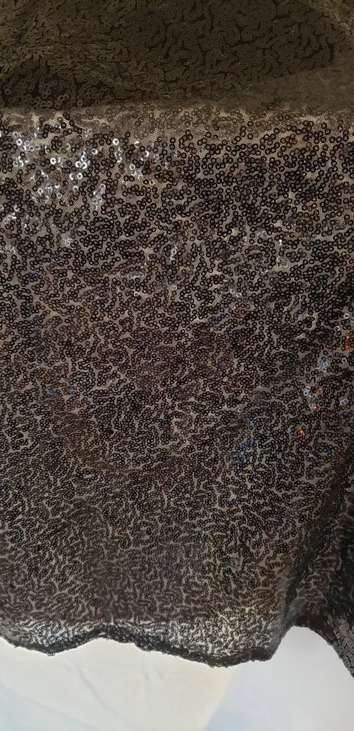 Small Black Sequin Tablecloth