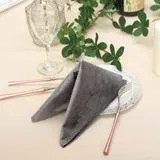 Charcoal Velvet Napkin